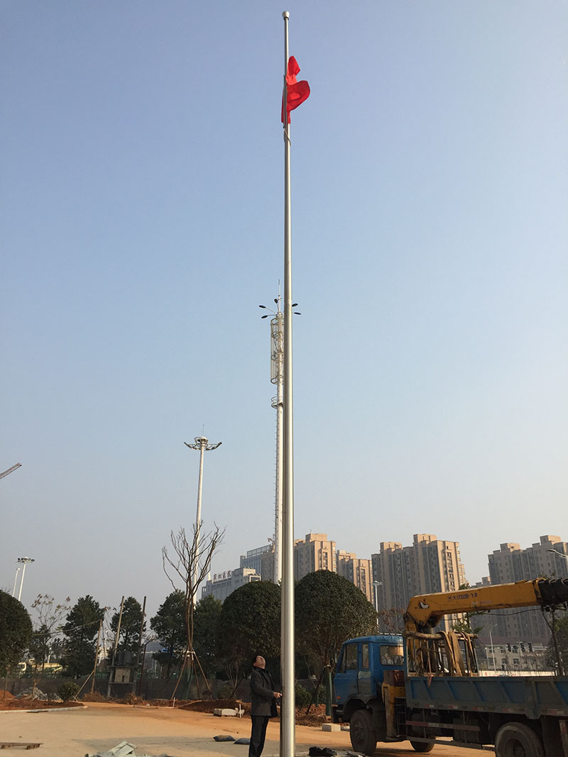 講話，國(guó)歌同步旗桿3